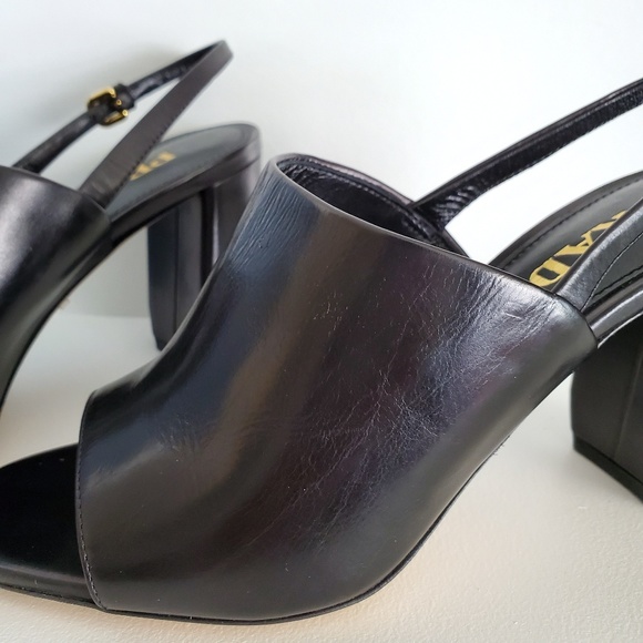 Prada Shield Slingback Sandal - Picture 3 of 8